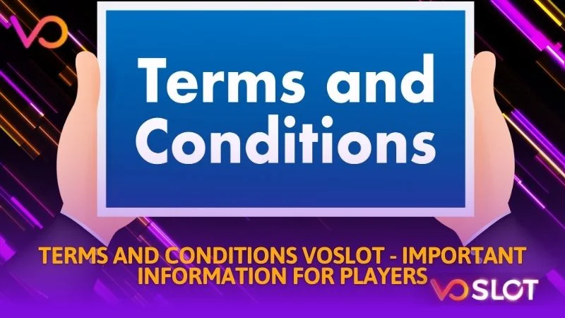 Terms and conditions Voslot important information for players